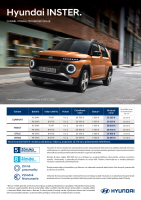 Hyundai INSTER - cennik a technicke udaje 2025